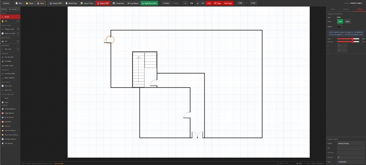 Floor-plan drawing tools in Easy Zone Plans